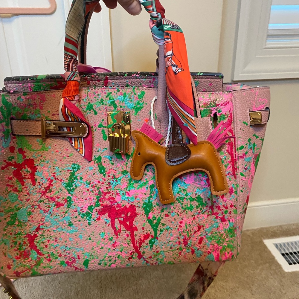Anca Barbu Custom Painted Bag